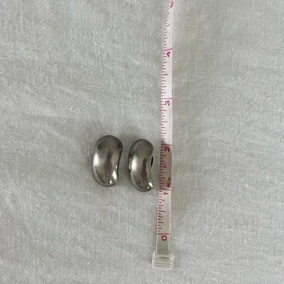 Vintage Sterling Silver Taxco Mexico Earrings - Picture 2 of 3